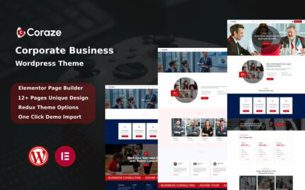 Coraze - Business Corporate  WordPress Theme