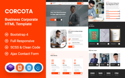 Corcota - Business Corporate HTML Template