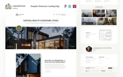 Cornerstone Estates - Elementor Landing Page Template