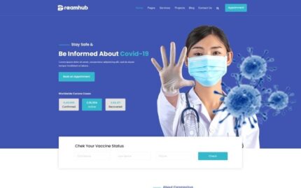 Corona Virus (Covid-19) Medical HTML5 Template