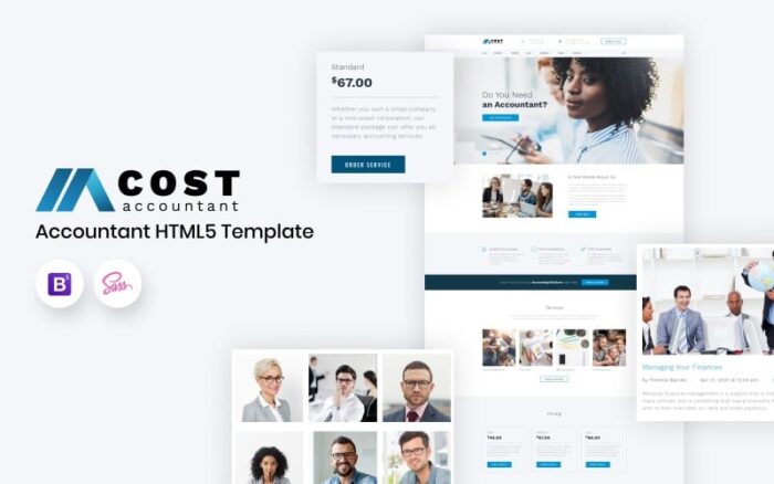 Cost - Accountant Multipage HTML5 Website Template