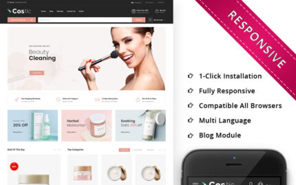 Costic - The Cosmetic Shop Responsive OpenCart Template