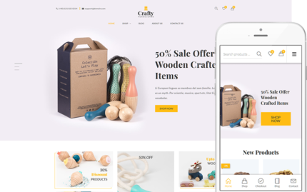 Crafty - A Clean, Minimalist WooCommerce Theme