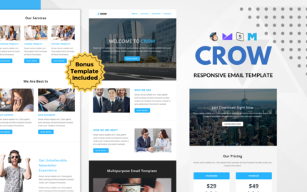 CROW - Responsive Email Template Newsletter Template