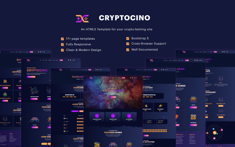 CryptoCino - Crypto-Betting HTML5 Template