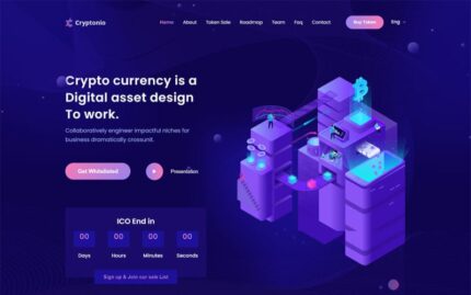 Cryptonio - Cryptocurrency WordPress Theme