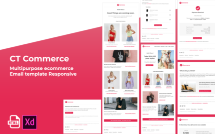 CT Commerce - Multipurpose ecommerce responsive Email Newsletter Template