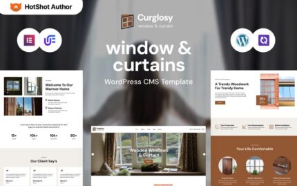 Curglosy - Windows And Curtains WordPress Elementor Theme