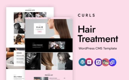 Curls - The Ultimate Hair Care and Treatment WordPress Elementor Theme