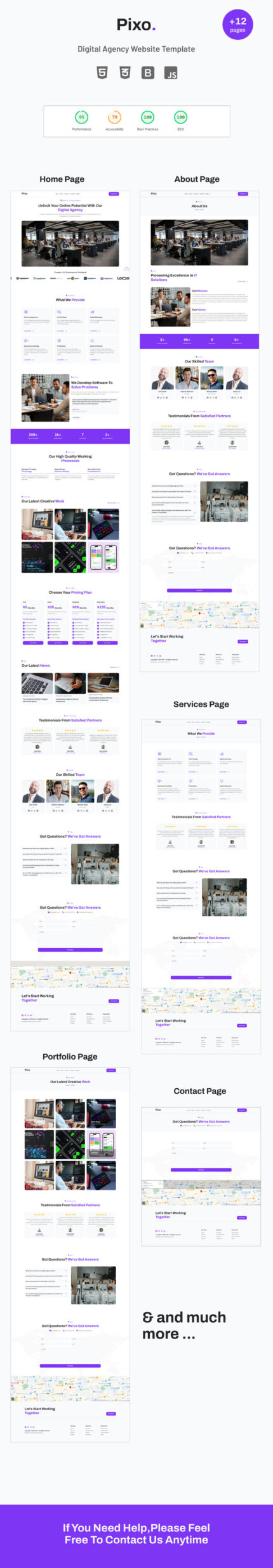 Pixo - IT Solutions & Digital Agency HTML website template - Features Image 1