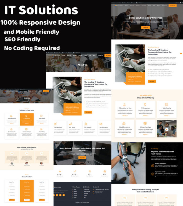 IT Solutions & Multi-Purpose WordPress Theme - Features Image 1