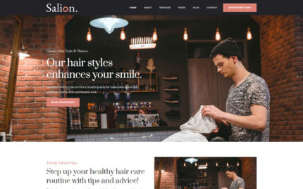 Hair Salon & Beauty, Barber Shop Html Template - Features Image 1