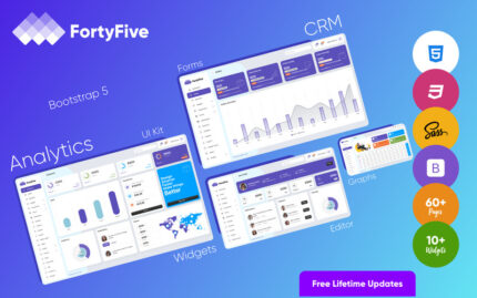 Forty Five - Bootstrap 5 Admin Template - Features Image 1