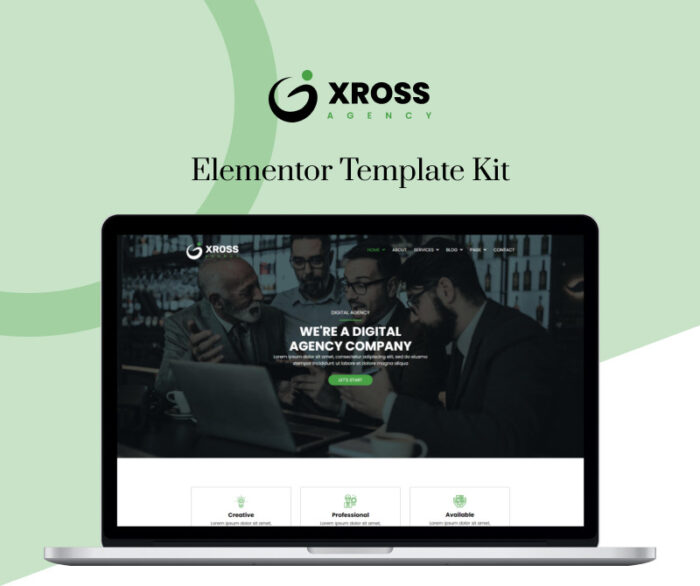 Xross Agency -  Business  Ready to Use Elementor Kit - Features Image 1