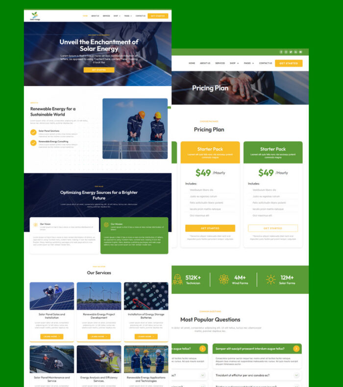 Solar Energy WooCommerce WordPress Theme - Features Image 1