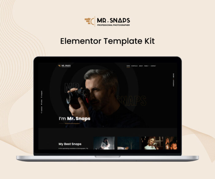 Mr Snaps - Professional Photography Studio Elementor Template Kit - Features Image 1