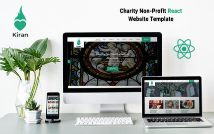 Kiran - Charity Non-Profit  React Template - Features Image 1