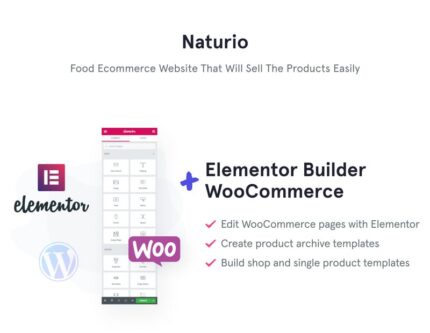 Naturio Food Store Template Elementor WooCommerce Theme - Features Image 1