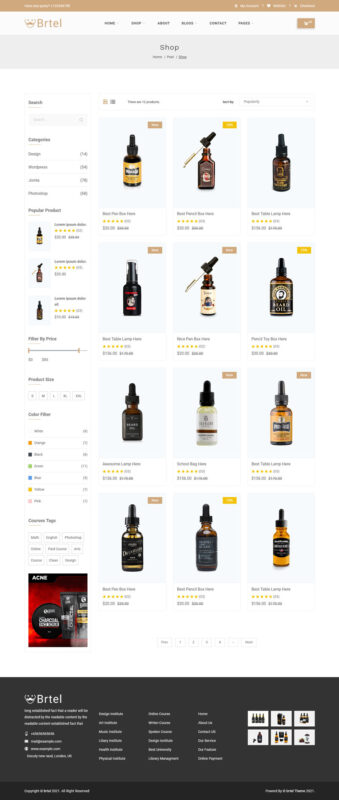 Brtel - Beard Oil Bootstrap 5 Template - Features Image 1