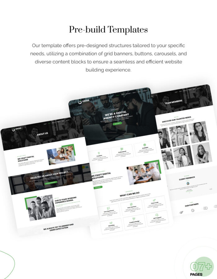 Xross Agency -  Business  Ready to Use Elementor Kit - Features Image 4