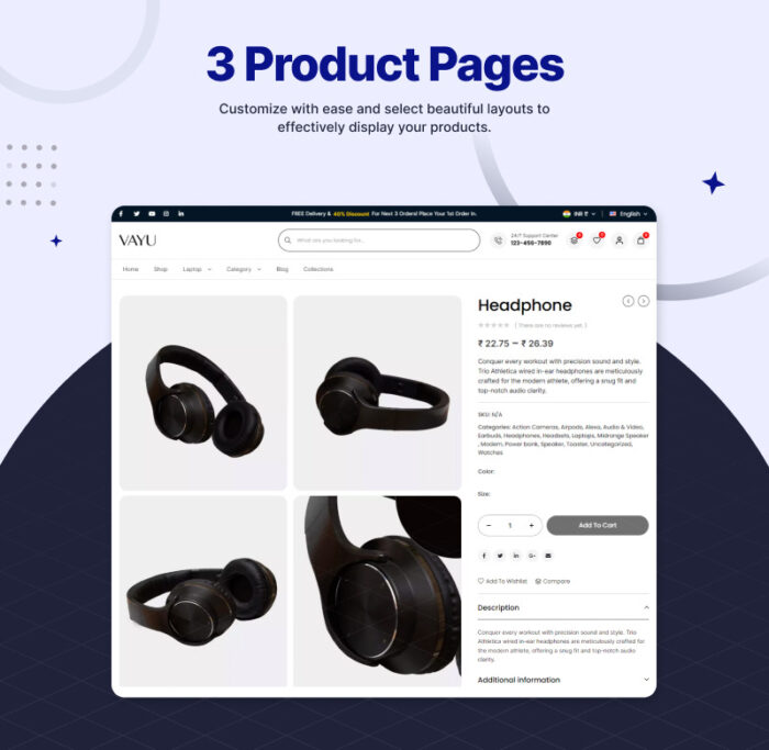 Vayu - Ecommerce WordPress Theme - Features Image 2