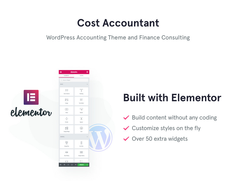 Cost Accountant - WordPress Accounting Theme and Finance Consulting - Features Image 1