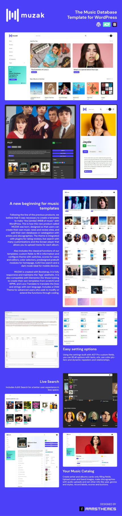 MUZAK - Music News, Reviews and Database WordPress Theme - Features Image 1