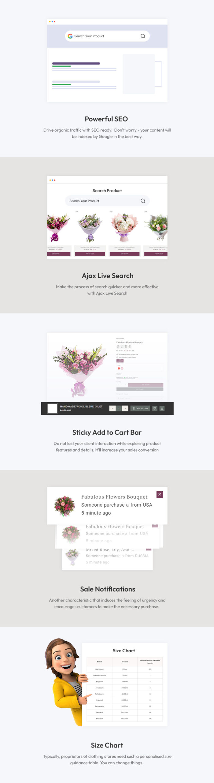 Florist - Flower & Valentine Gift Multipurpose Shopify 2.0 Responsive Theme - Features Image 3