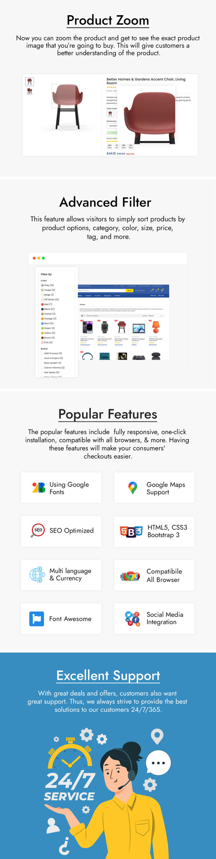 Wefeline  - Electronics and Multipurpose PrestaShop Theme - Features Image 4