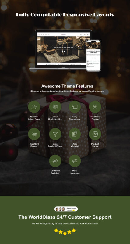 The Purple Store - Gift Shopify Theme - Features Image 1