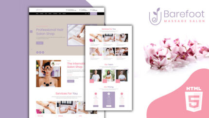 Barefoot Massage Salon Landing Page Template - Features Image 1