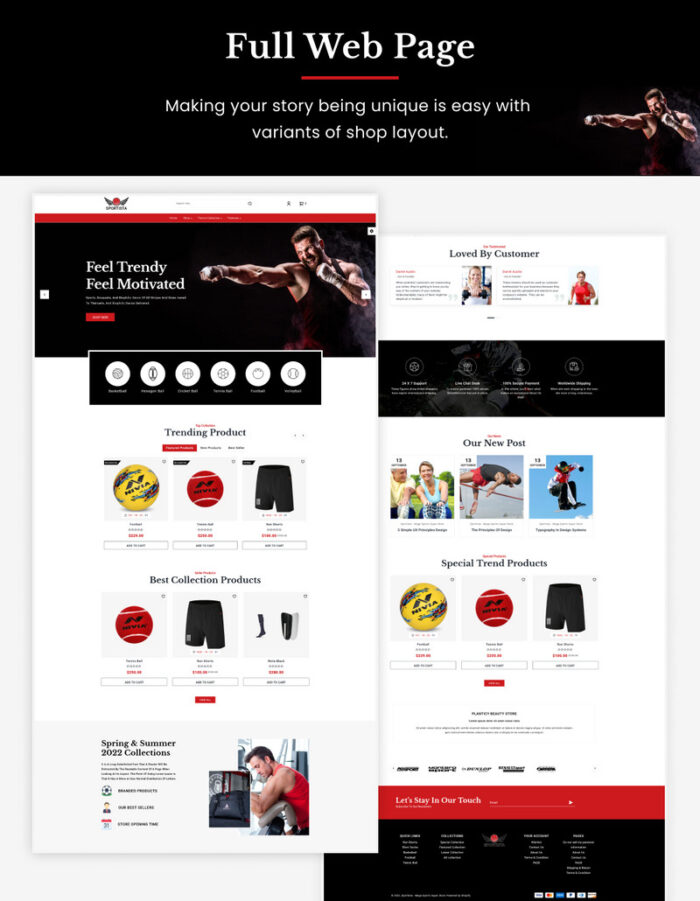 Sportista - Mega Sports Shopify 2.0 Theme - Features Image 4