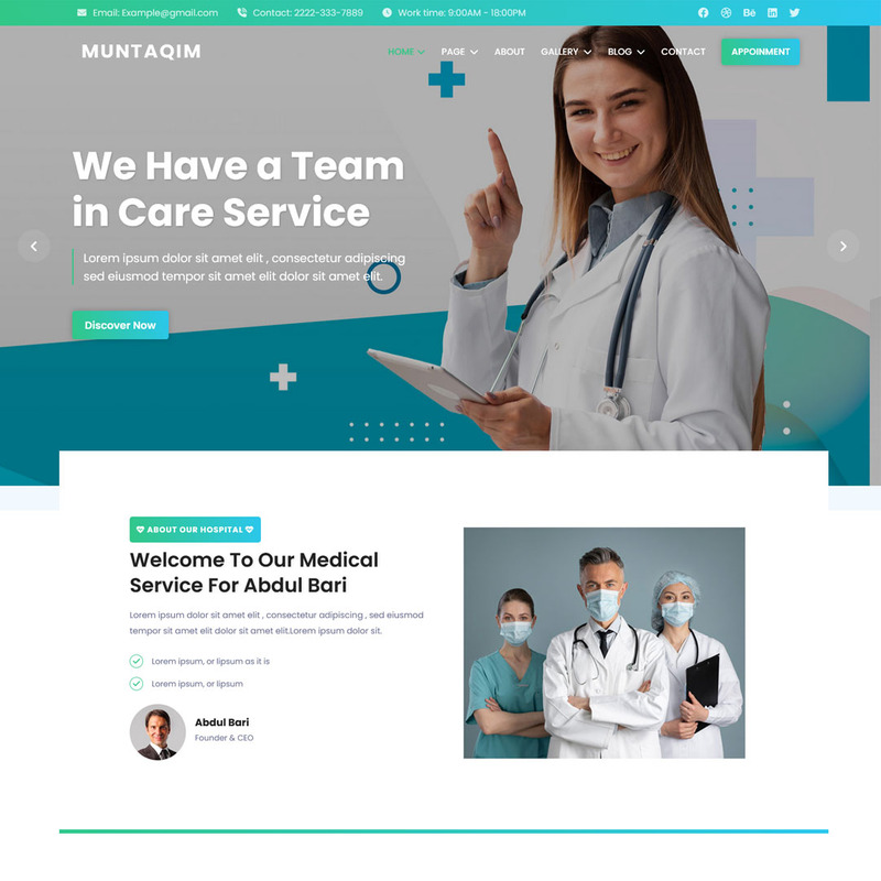 Muntaqim -  Medical & Healthcare Service HTML5 Website Template - Features Image 1