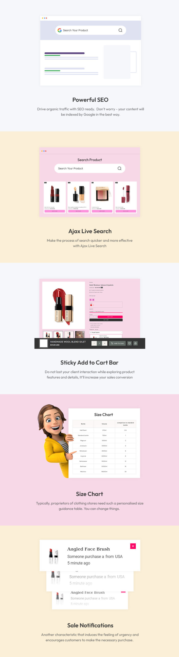 Beubliss - Beauty & Cosmetics Store Multipurpose Shopify 2.0 Responsive Theme - Features Image 3