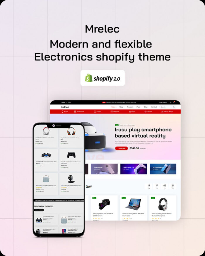 MrElec - Electronics & Gadgets Shopify Theme - Features Image 1