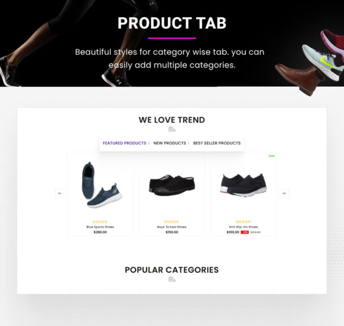 Sneakers Responsive World–Footwear Sport–Shoes Shopify 2.0 Store - Features Image 9