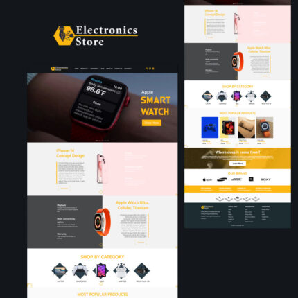 Electronics Store HTML5 Responsive Template - Features Image 1