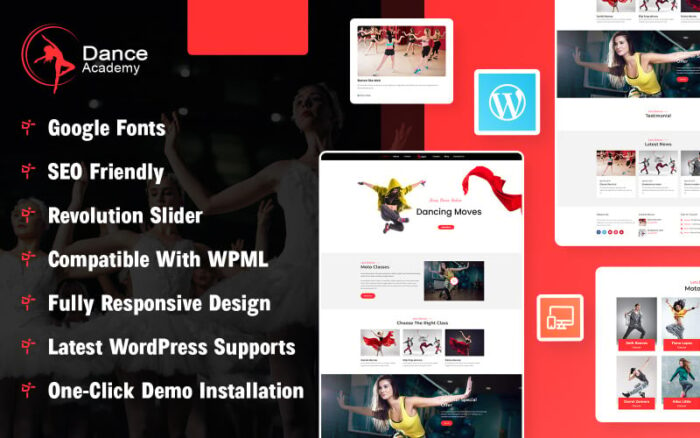 Dance Academy WordPress Theme