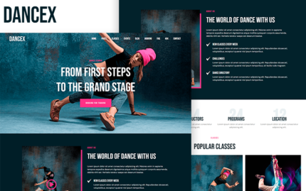 DanceX - Dancing School & Dance Coach HTML5 Template