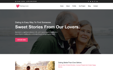 Dating Love  Html Template