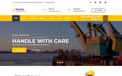 Davana - Responsive Industrial Business Html Website Template