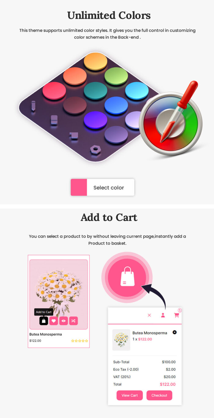 Flowerista - Elegant OpenCart 4.0.1.1 Template For Flower And Boutique Ecommerce Stores - Features Image 4