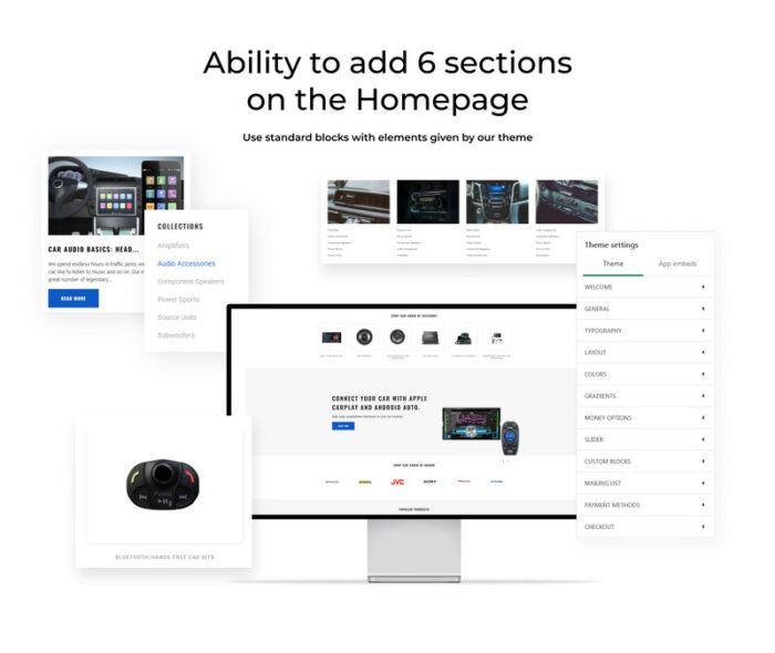 Audio Car - Car Audio Multipage Modern Shopify Theme - Features Image 2