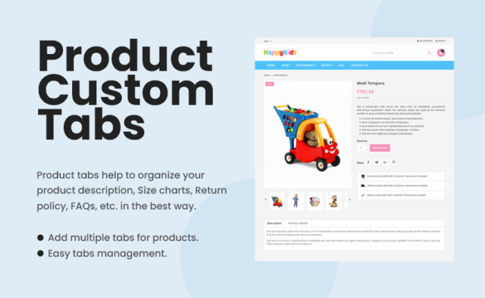 HappyKidz - Kids Fashion and Toys Responsive Prestashop Theme - Features Image 6