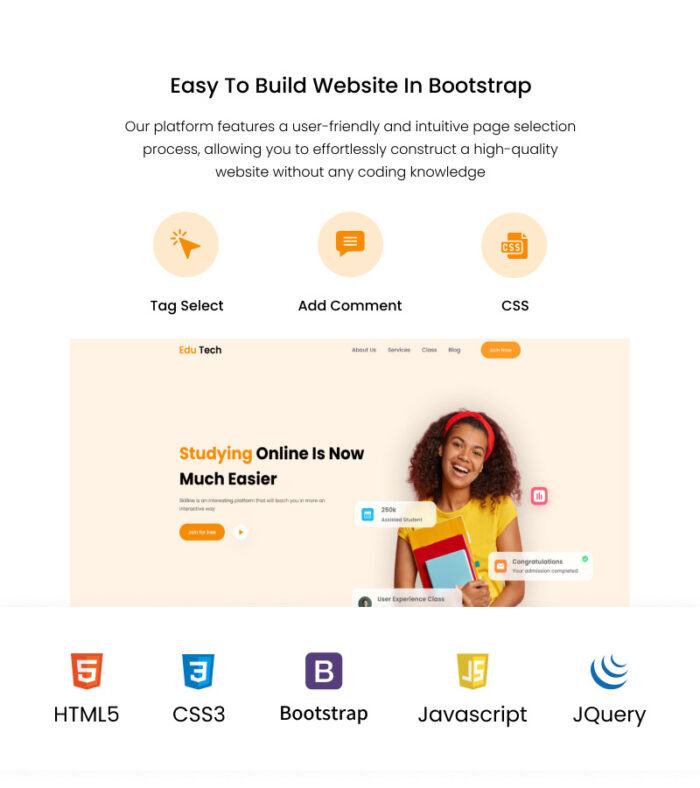 EduTech - Online Education HTML Bootstrap one page Template - Features Image 2