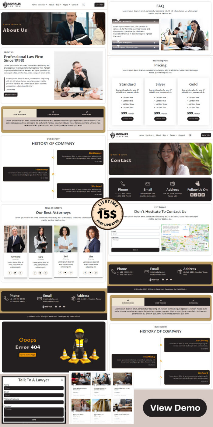 Morales - Law Firm,  Attorneys, Lawyers, Consultants & Advocacy Wordpress Elementor Template Kit - Features Image 2