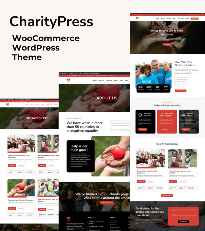 CharityPress: WooCommerce WordPress Theme for Charity & Nonprofit - Features Image 1