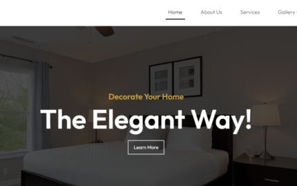 Decorator - Interior Design and Architecture HTML Template