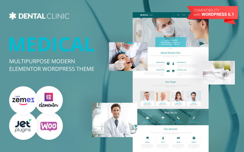 Dental - Medical Multipurpose Modern WordPress Elementor Theme