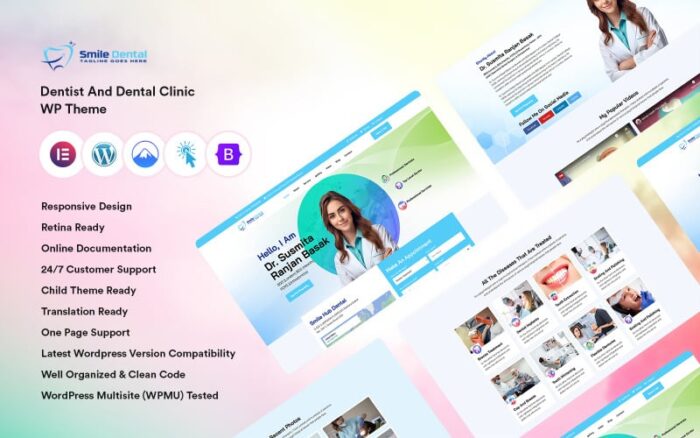 Dentist & Dental Clinic WordPress Theme.